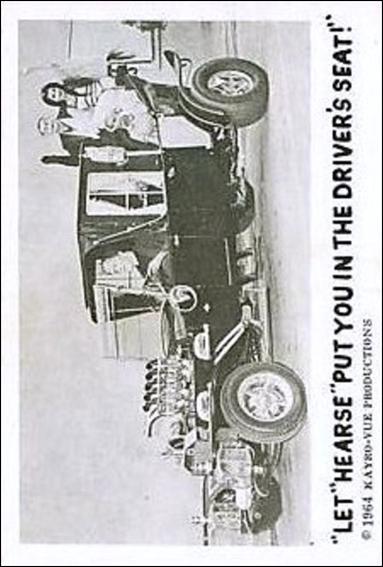 Munsters (Base Set) card 1 "Let "Hearse" Put You in the Drivers Seat!"