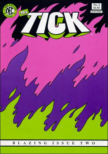 Tick (1988) issue 2-E Magenta, Violet & Green Flame Cover (3rd Printing)