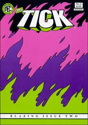 Tick (1988) issue 2-E Magenta, Violet & Green Flame Cover (3rd Printing)