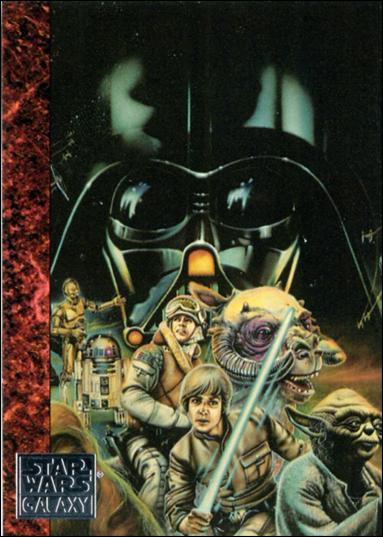 Star Wars Galaxy: Series 1 (Factory Base Set) card 64 Two Lukes