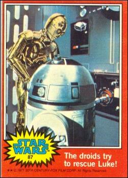 Star Wars: Series 2 (Base Set) card 87 The droids try to rescue Luke!