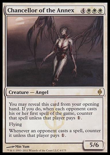 Magic the Gathering: New Phyrexia card 6 Chancellor of the Annex