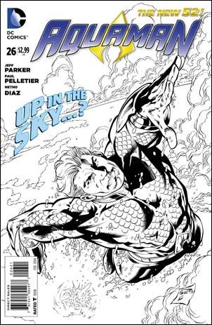 Aquaman (2011) issue 26-B 1:25 Black and White Cover