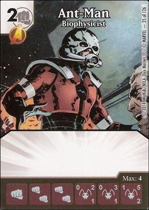 Marvel Dice Masters Uncanny X-Men  card 35 Ant-Man: Biophysicist