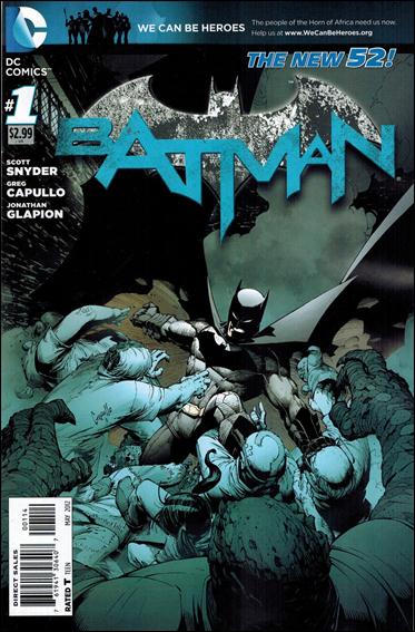 Batman (2011) issue 1-F Greg Capullo Grey Cover (4th Printing)