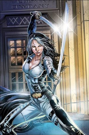 Van Helsing: Steampunk issue One Shot-B Caanan White Cover