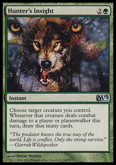 Magic the Gathering: 2012 Core Set (Base Set) card 180 Hunter's Insight
