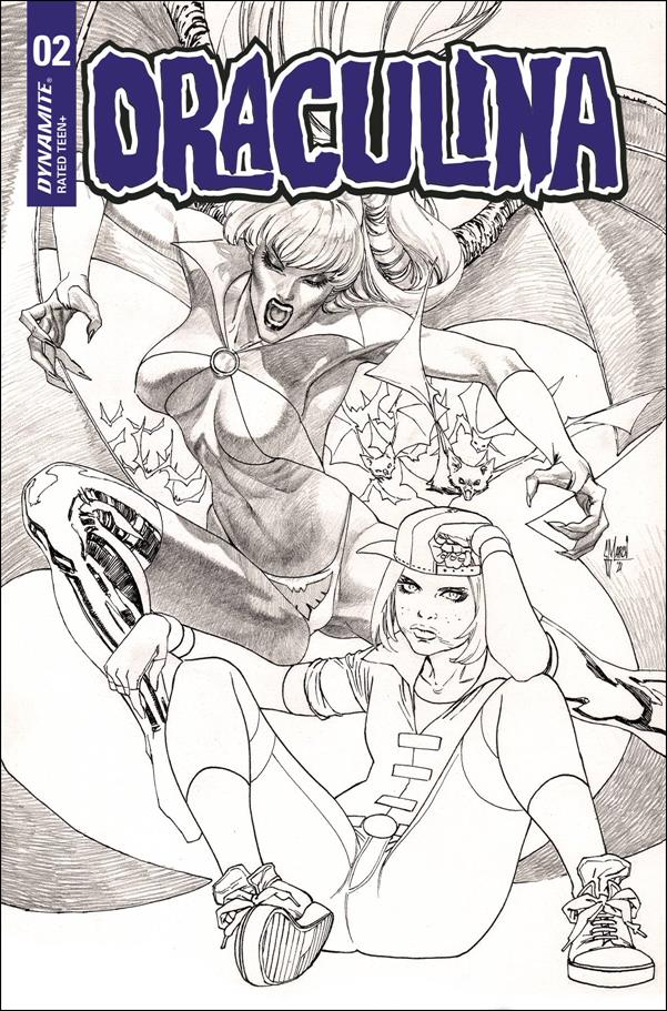 Draculina (2022) issue 2-P Guillem March 1:25 Black & White Cover
