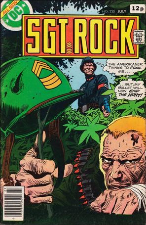 Sgt. Rock (1977) issue 330-B UK Price Cover