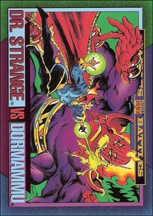Marvel Universe: Series 4 (Base Set) card 160 Doctor Strange vs Dormammu