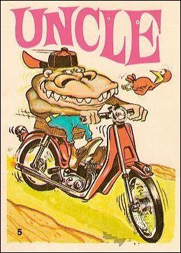 Silly Cycles (Base Set) card 5-B Uncle  (Fan Art on Back)