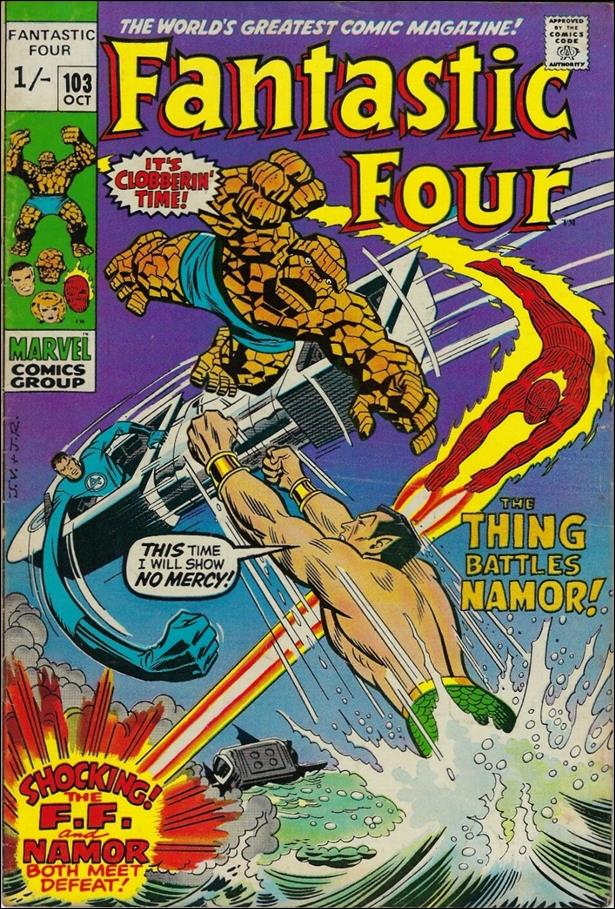 Fantastic Four (1961) issue 103-B UK Price Cover