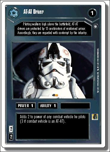 Star Wars: Hoth Revised (Base Set) card 4 AT-AT Driver