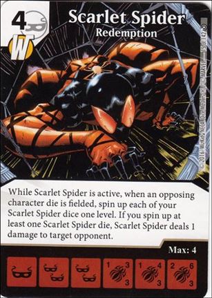 Marvel Dice Masters Civil War card 15 Scarlet Spider: Redemption