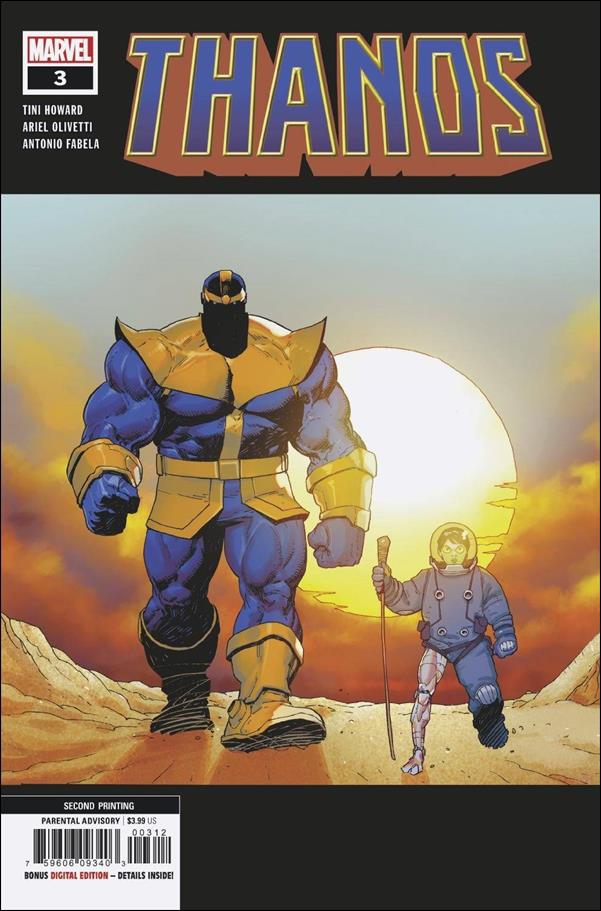Thanos (2019) issue 3-D Ariel Olivetti Cover (2nd Printing)