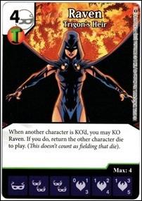 DC Comics Dice Masters War of Light card 97 Raven: Trigon's Heir