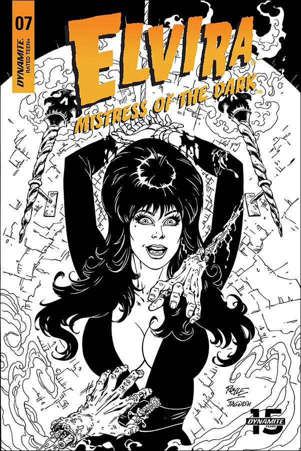 Elvira, Mistress of the Dark (2018) issue 7-F John Royle 1:20 Black & White Cover