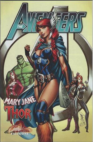 Avengers (2017) issue 8-E jscottcampbell.com Mary Jane is Thor Cover