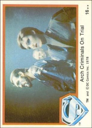 Superman (Movie) Series 1 (Base Set) card 16 Arch Criminals On Trial