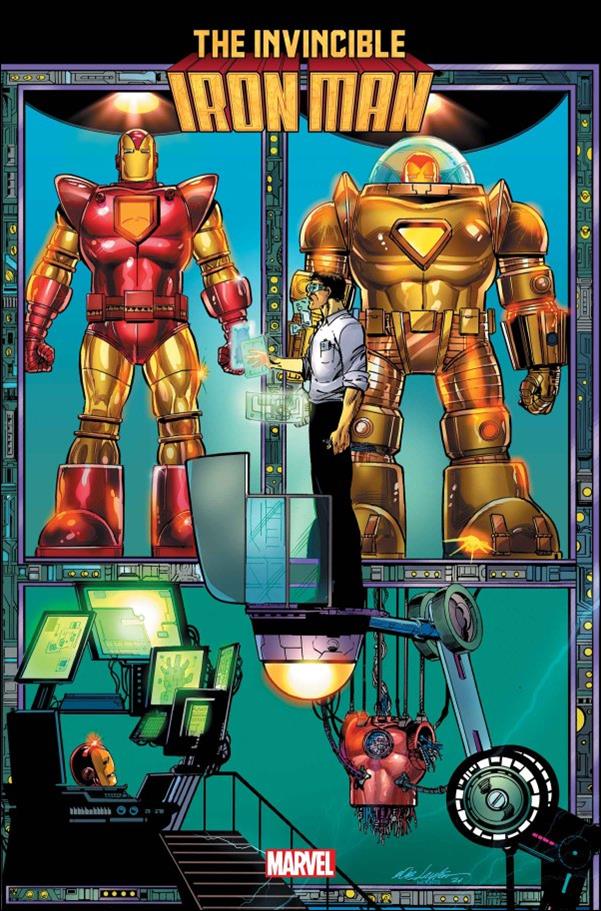 Invincible Iron Man (2022) issue 6-C Bob Layton Connecting Cover