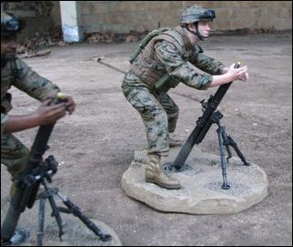 McFarlane Military (Series 6) figure 4 Marine Mortar Loader