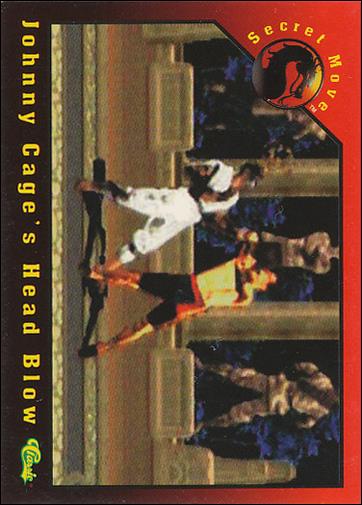 Mortal Kombat (Base Set) card 62 Johnny Cage's Head Blow