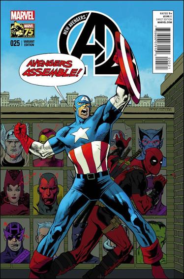 New Avengers (2013) issue 25-B Kevin Nowlan 1:25 Deadpool 75th Anniversary Cover