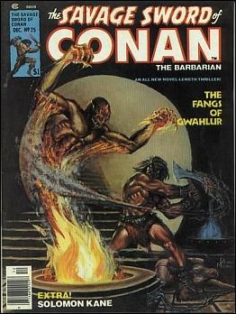 Savage Sword of Conan the Barbarian (Base Set) card 8 Cover Issue #25