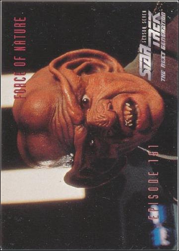 Star Trek: The Next Generation - The Episode Collection Season Seven (Base Set) card 670 Force of Nature, Episode 161-A