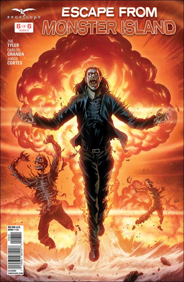 Escape from Monster Island issue 6-D David Lorenzo Riveiro Cover