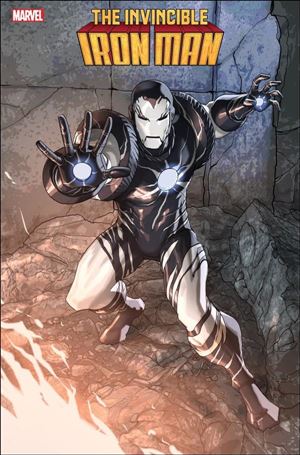 Invincible Iron Man (2022) issue 18-B Pete Woods Black Costume Cover