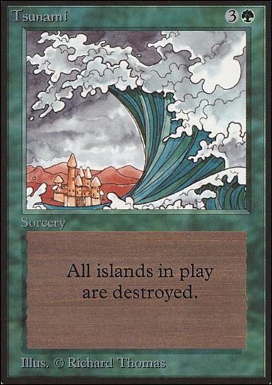 Magic the Gathering: Limited Edition Beta (Base Set) card 222 Tsunami