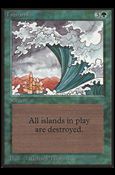 Magic the Gathering: Limited Edition Beta (Base Set) card 222 Tsunami