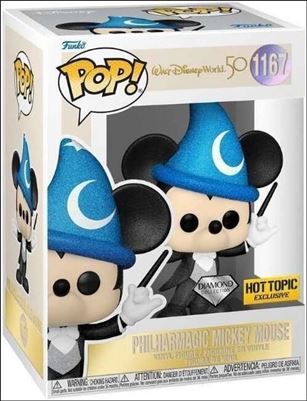 POP! Disney figure 1167-B Philharmagic Mickey Mouse (Diamond) Hot Topic