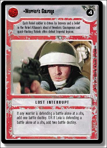 Star Wars: Premiere Limited (Base Set) card 256 Warrior's Courage