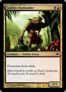 Magic the Gathering: Conflux (Base Set) card 109 Goblin Outlander