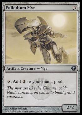 Magic the Gathering: Scars of Mirrodin (Base Set) card 190 Palladium Myr