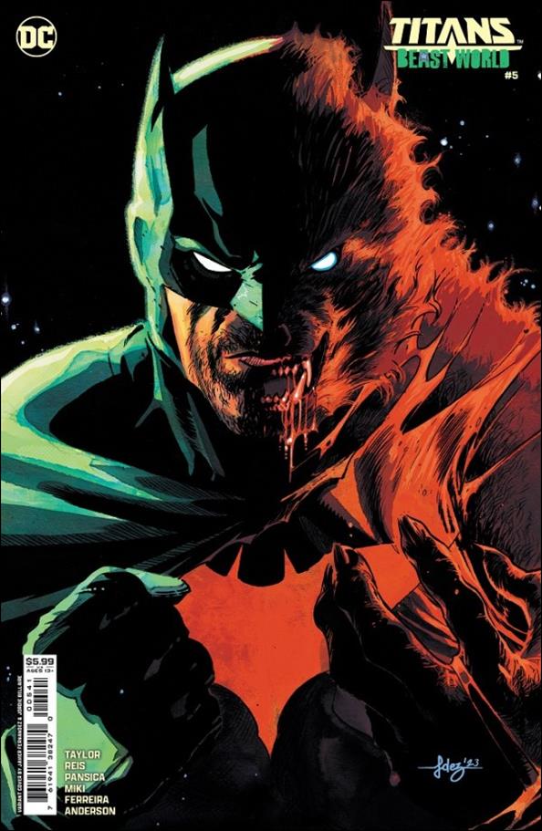 Titans: Beast World issue 5-C Javier Fernández Cardstock Cover