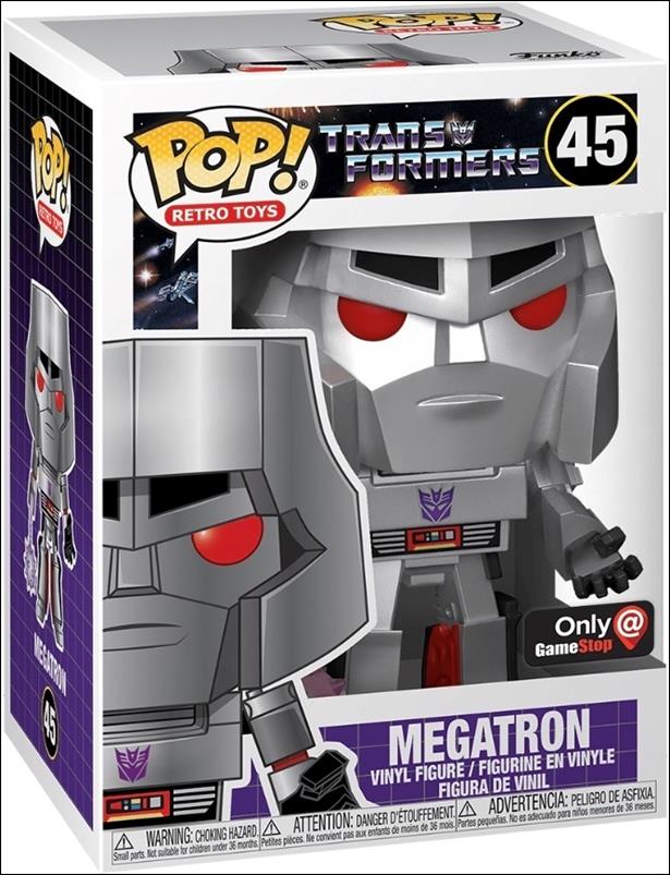 POP! Retro Toys figure 45 Megatron (w/ Mace) GameStop Exclusive