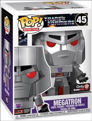 POP! Retro Toys figure 45 Megatron (w/ Mace) GameStop Exclusive