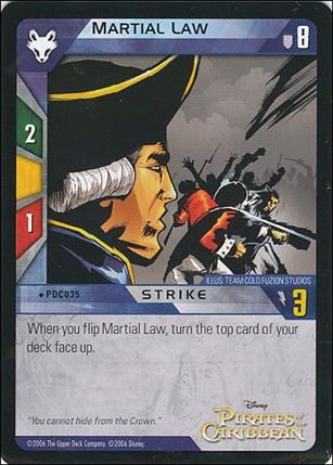 Pirates of the Caribbean - Dead Man's Chest (Base Set) card PDC035 Martial Law