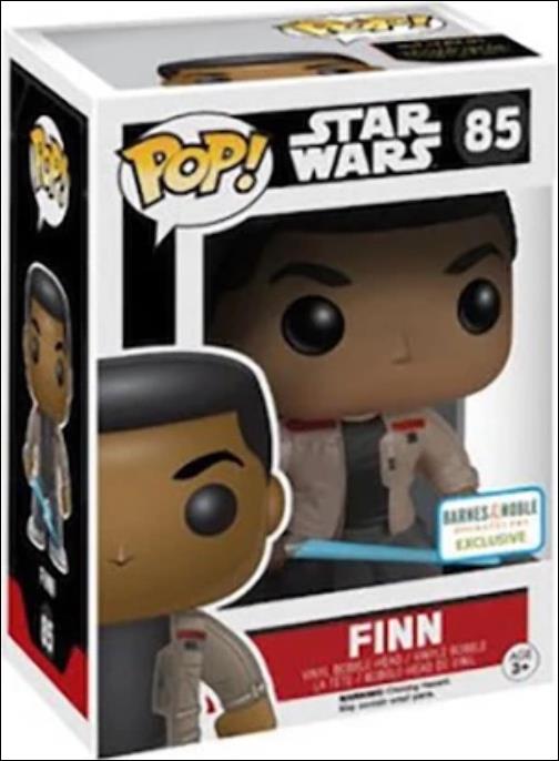 POP! Star Wars figure 85 Finn (w/ Lightsaber) Barnes & Noble Exclusive