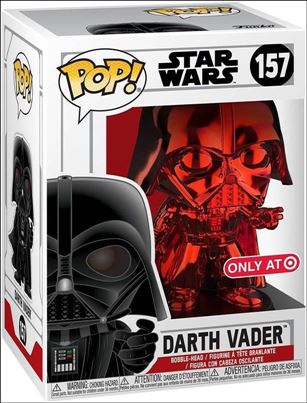 POP! Star Wars figure 157-D Darth Vader (Red Chrome) Target Exclusive