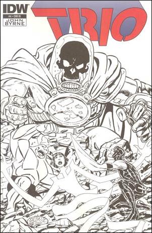 Trio issue 4-B John Byrne Sketch Cover
