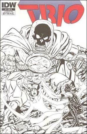 Trio issue 4-B John Byrne Sketch Cover