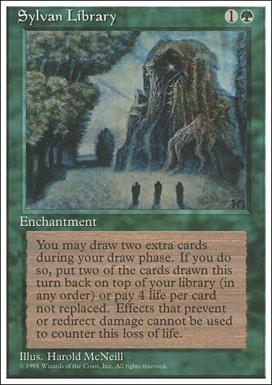 Magic the Gathering: 4th Edition (Base Set) card 273 Sylvan Library