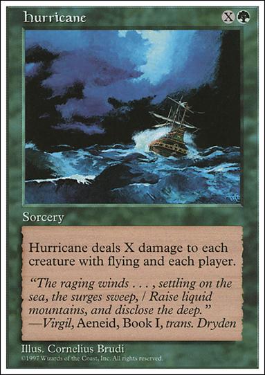Magic the Gathering: 5th Edition (Base Set) card 303 Hurricane