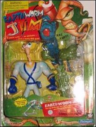 Earthworm Jim (1994) figure 1-B Earthworm Jim (Green Accessories)