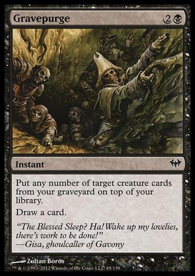 Magic the Gathering: Dark Ascension (Base Set) card 65 Gravepurge