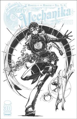 Lady Mechanika: The Monster of the Ministry of Hell issue 4-C Joe Benitez 1:10 Sketch Cover